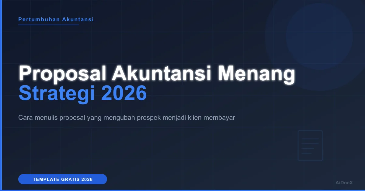 Cara Menulis Proposal Akuntansi dan Pencatatan Buku yang Menjanjikan Klien (Dengan Template)