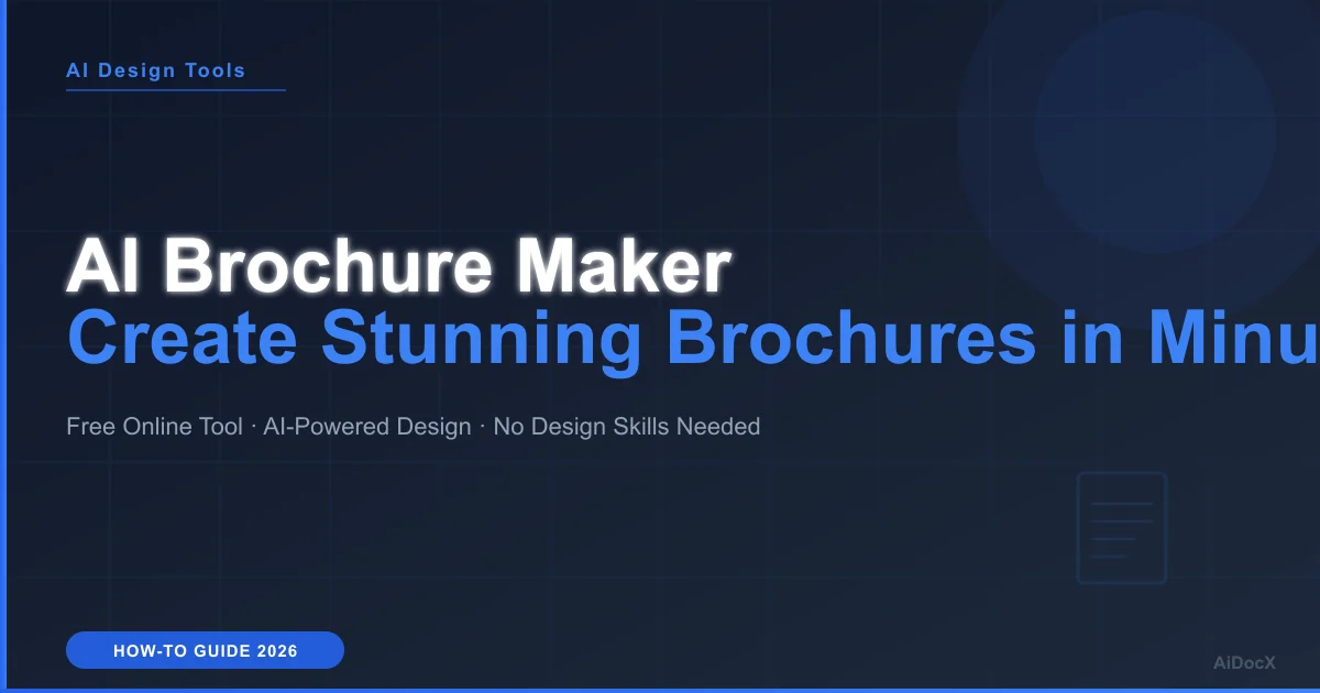 Criador de Brochuras com IA: Como Criar Brochuras Profissionais em Minutos (Grátis)