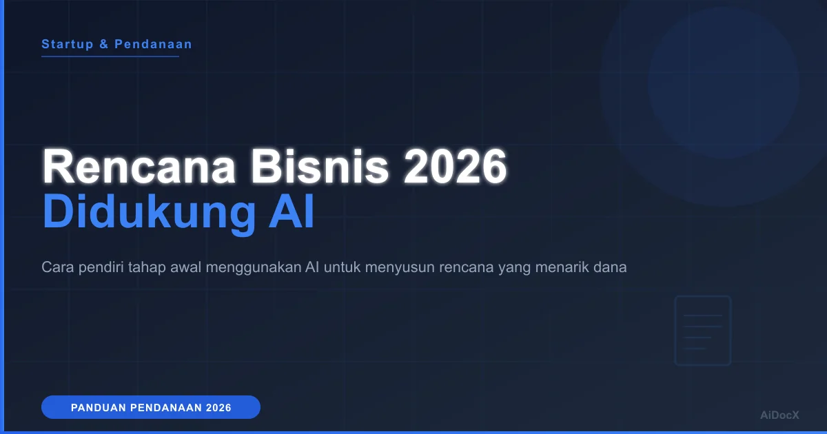 Panduan Rencana Bisnis Startup yang Siap Mendapatkan Dana di 2026