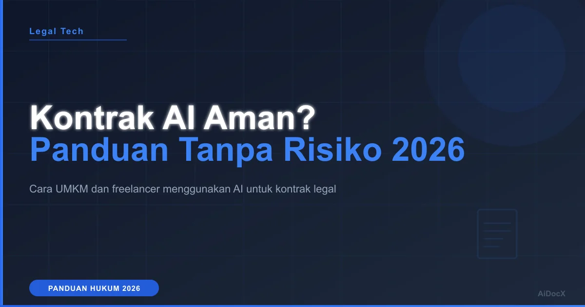 Kontrak AI Aman? Panduan Drafting Tanpa Risiko untuk 2026