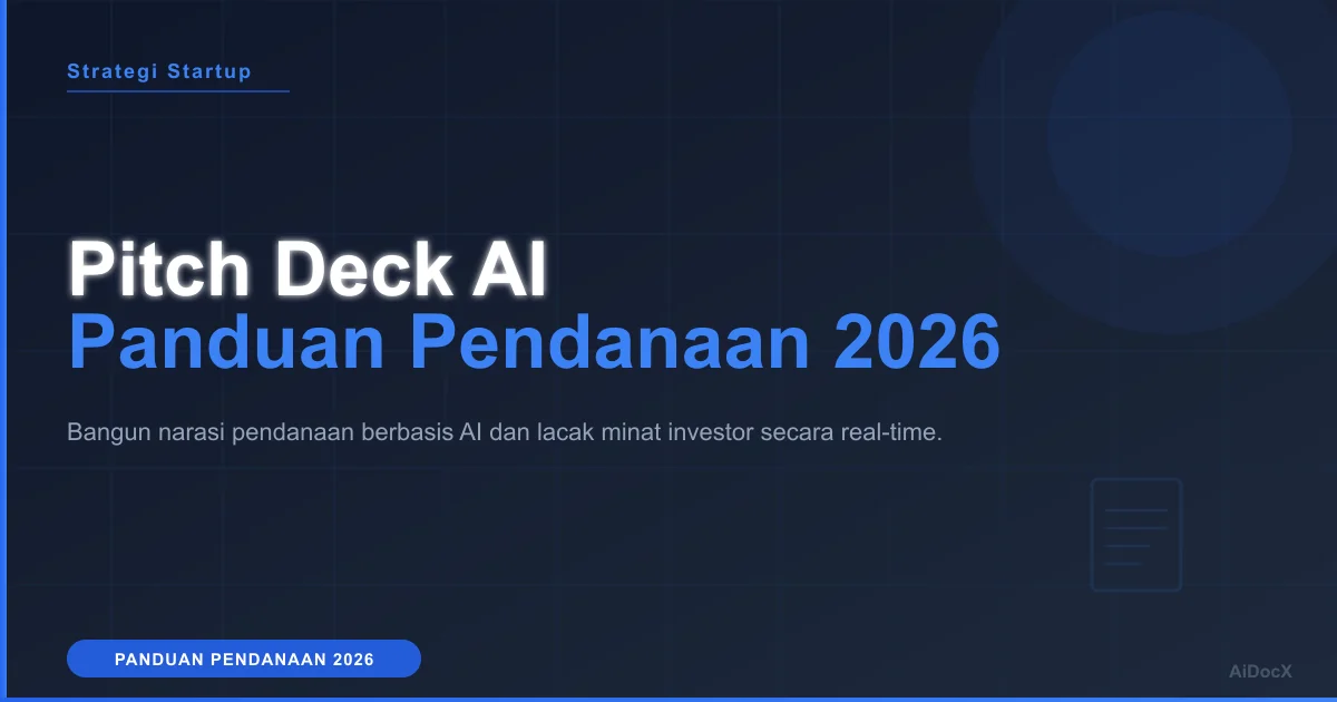 Dari Ide Hingga Deck Siap Investor: Panduan Generator Pitch Deck AI 2026