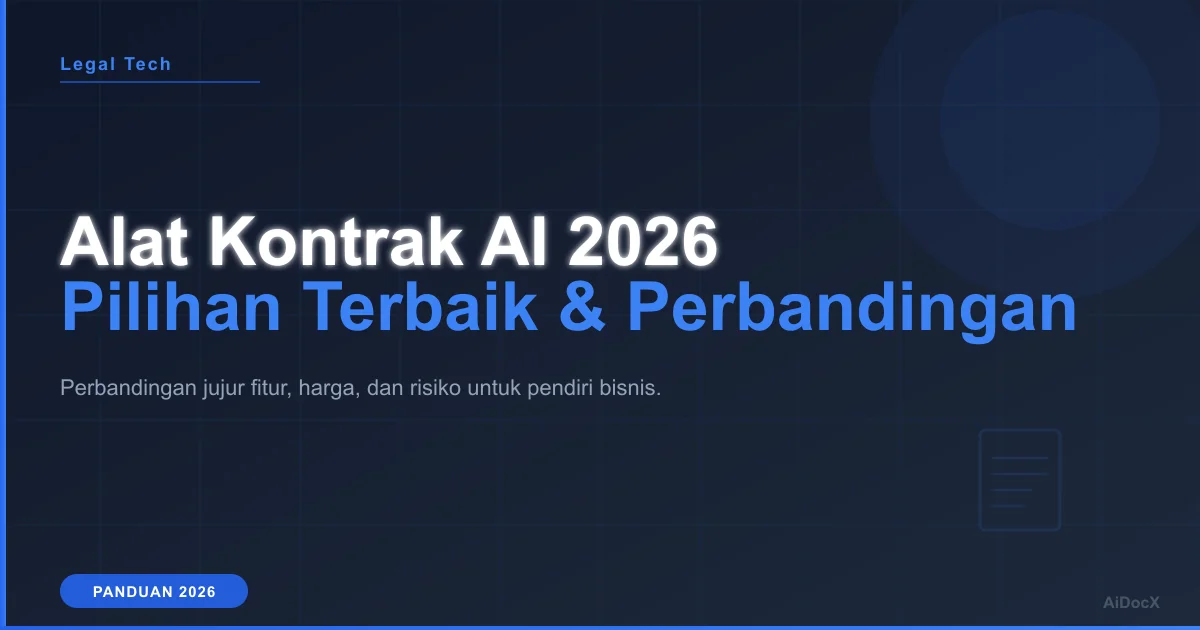Generator Kontrak AI Terbaik 2026: Fitur, Harga, dan Jebakannya