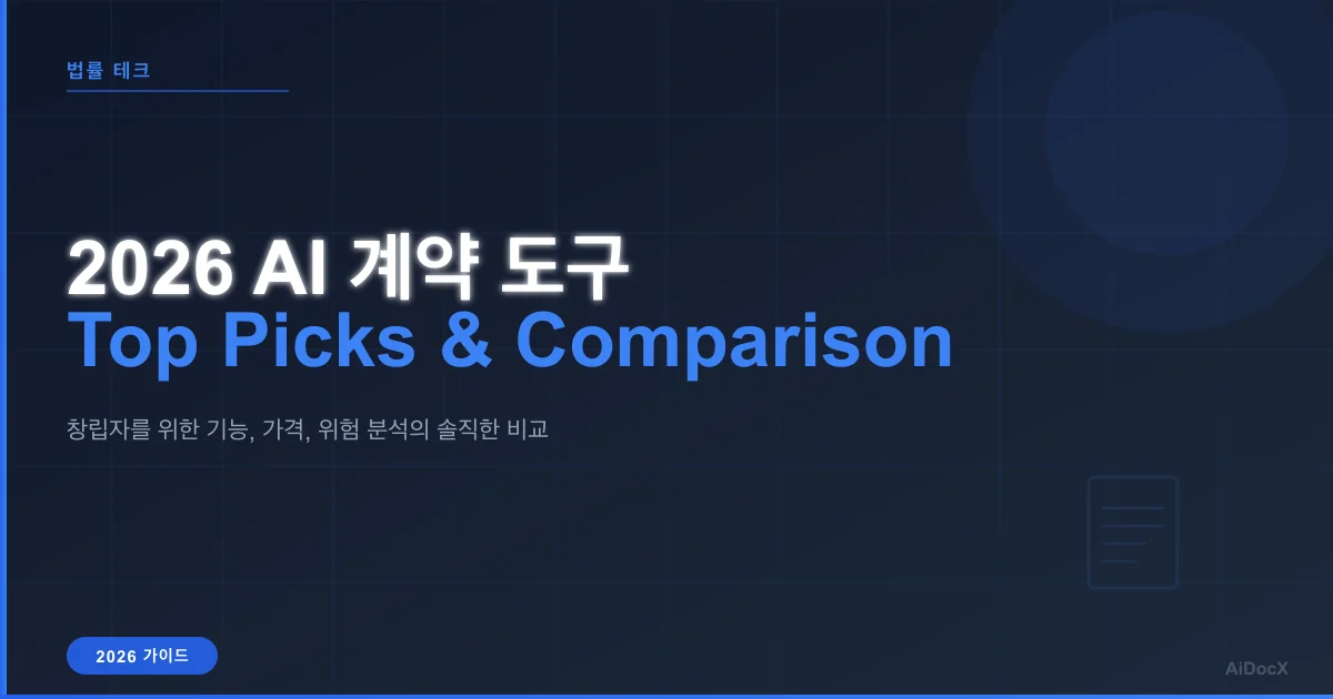 2026년 최고의 AI 계약 생성 도구 비교: 기능, 가격 및 주의사항