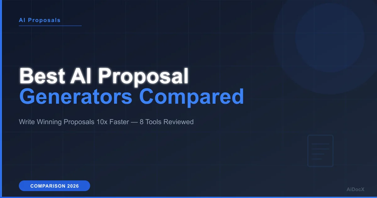 Best AI Proposal Generators in 2026: Write Winning Proposals 10x Faster
