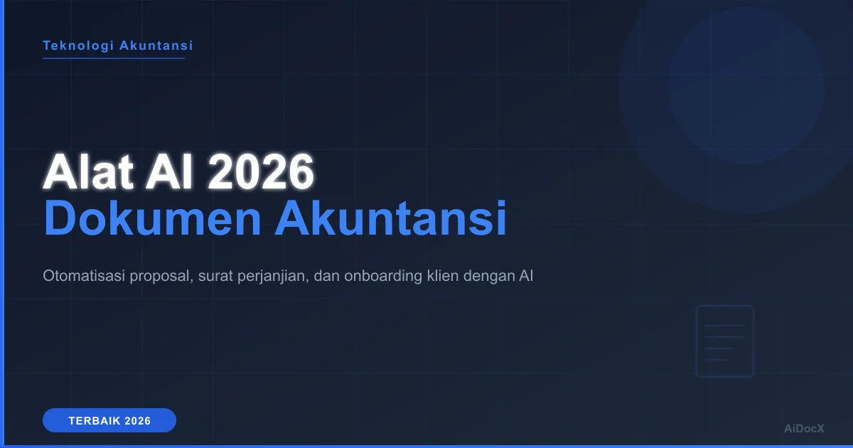 Alat AI Terbaik untuk Akuntan 2026: Surat Perjanjian & Dokumen