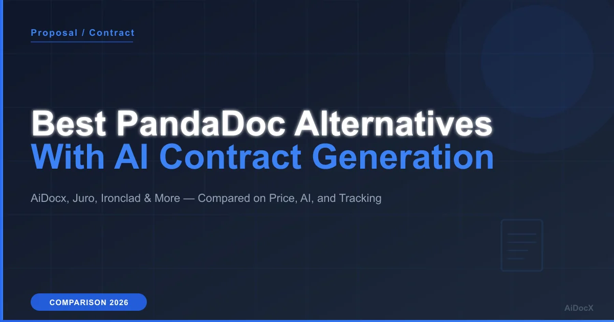 Best PandaDoc Alternatives with AI Contract Generation (2026)