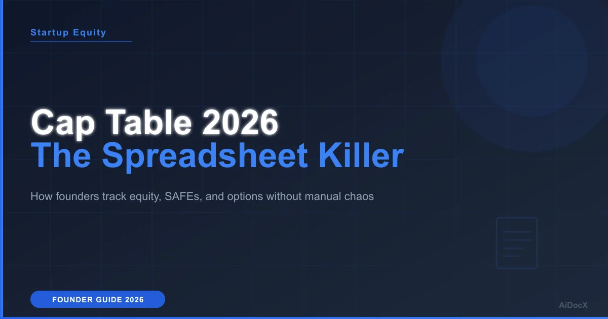 Cap Table Management 2026: Beyond Spreadsheets