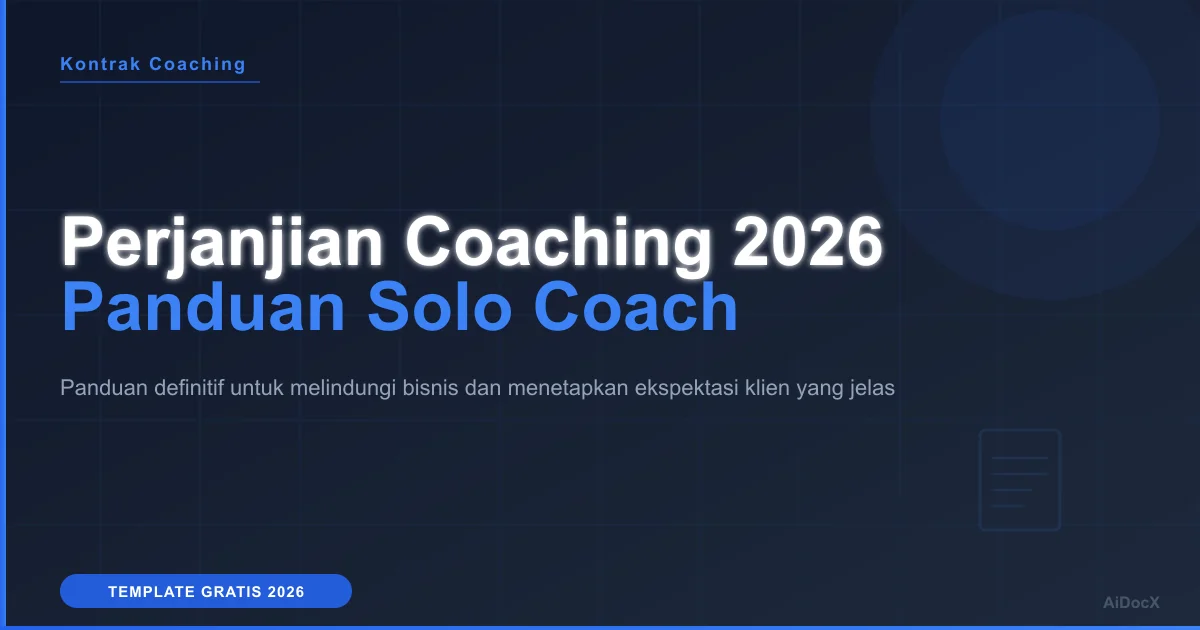 Template Perjanjian Klien Coaching 2026: Panduan Lengkap