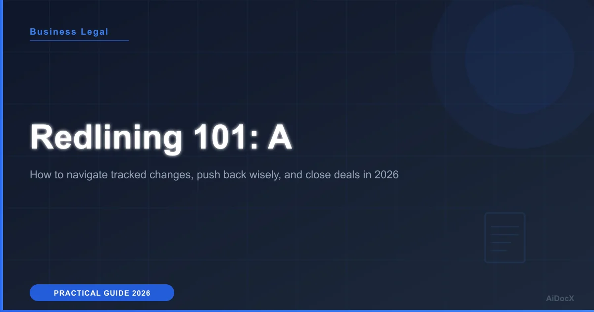 Contract Redlining Etiquette: A 2026 Guide for Freelancers