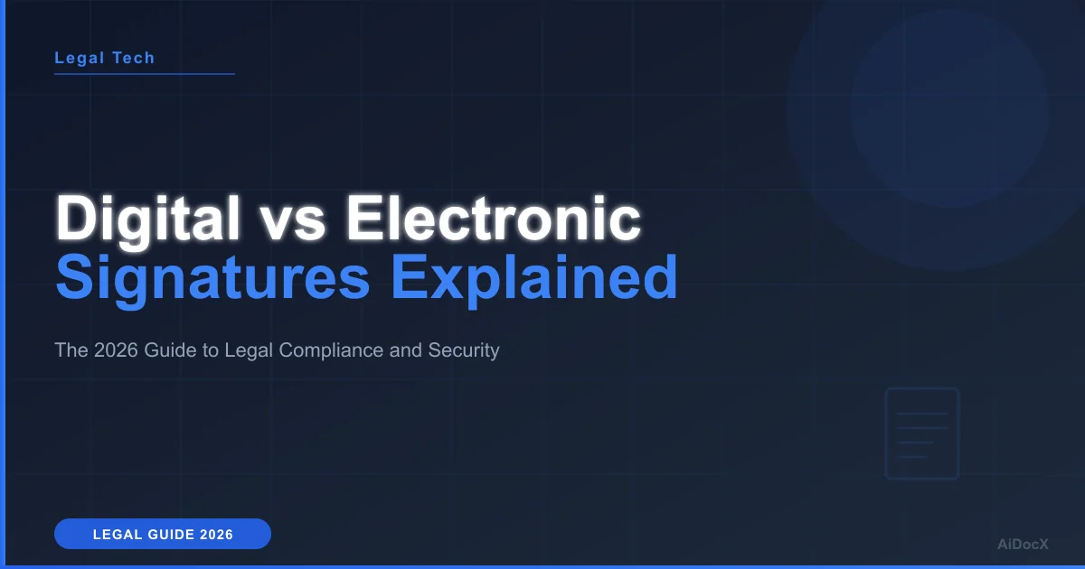 Digital vs Electronic Signatures: 2026 Legal Guide