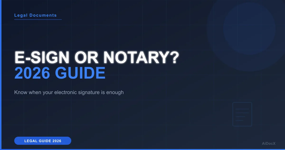 Do You Need to Notarize an E-Signed Document in 2026?