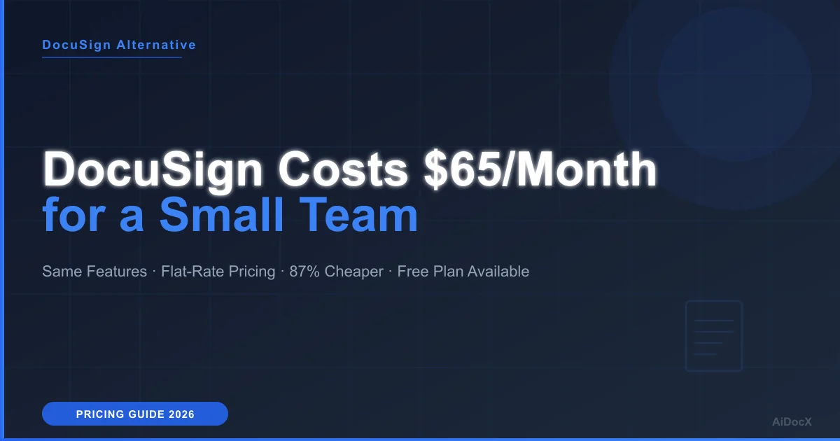 DocuSign Costs $65/Month for a Small Team — Here's What I Use Instead