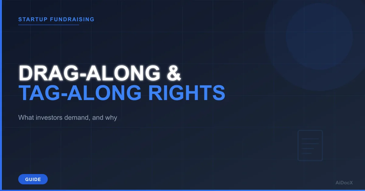Drag-Along and Tag-Along Rights, Explained (2026): What Every Founder and Early Employee Should Know