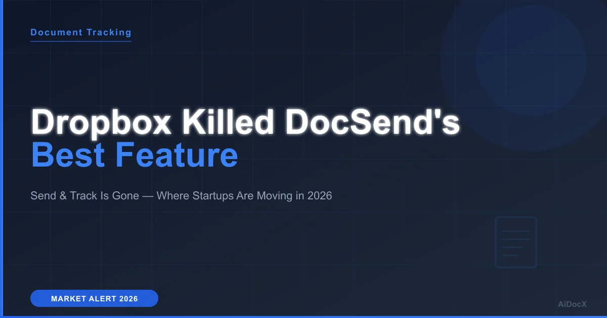 Dropbox Killed DocSend's Best Feature — Here's Where Startups Are Moving in 2026