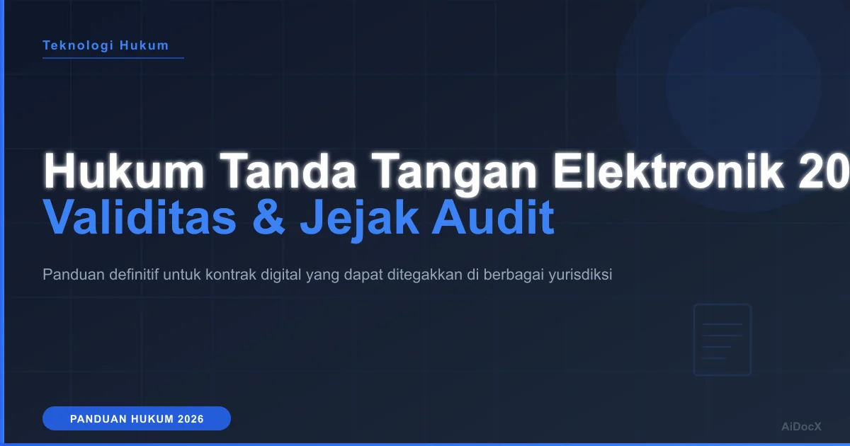 Apakah Tanda Tangan Elektronik Mengikat Secara Hukum di 2026? Panduan Praktis