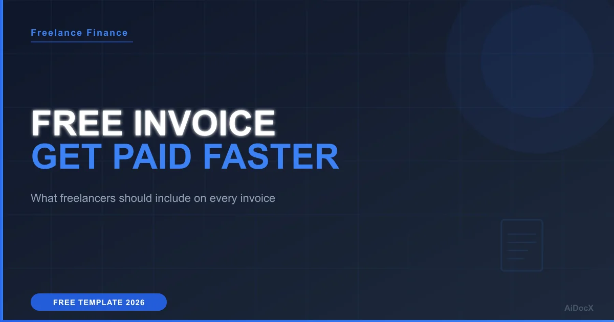 Free Freelance Invoice Template: Get Paid Faster in 2026