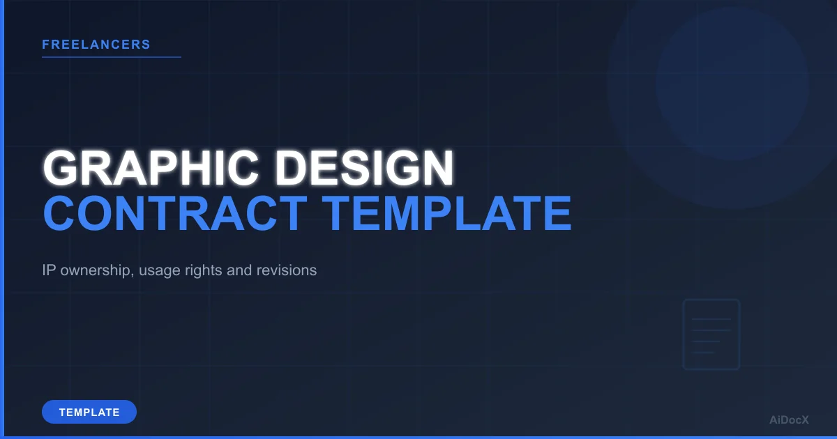 Graphic Design Contract Template (2026): Scope, Rights and Payment
