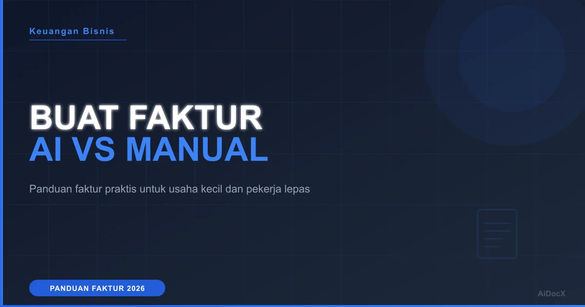 Cara Membuat Faktur: Metode Manual vs AI pada 2026