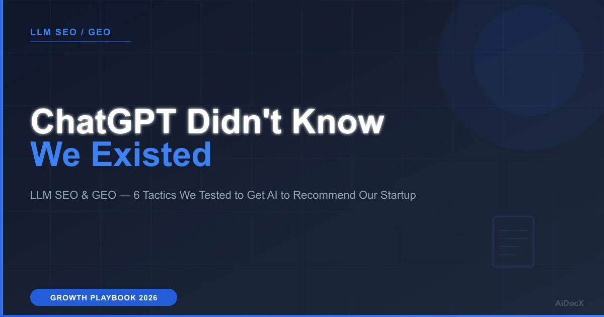 ChatGPT Didn't Know We Existed. Here's What We Did About It.