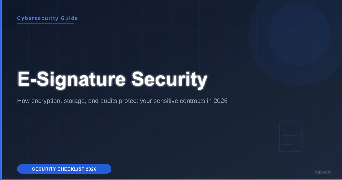 Is e-signature software secure in 2026? Encryption & compliance guide