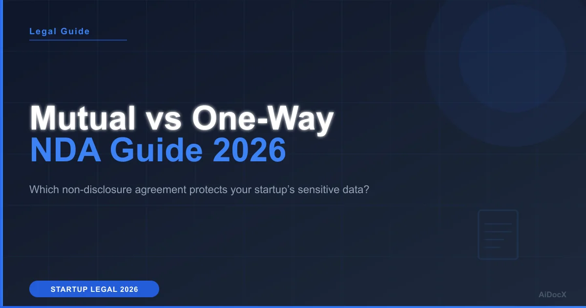 Mutual vs One-Way NDA: Best Choice for Startups 2026
