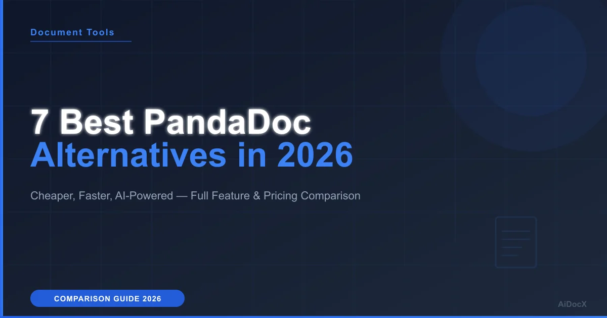 7 Best PandaDoc Alternatives in 2026: Cheaper, Faster, AI-Powered
