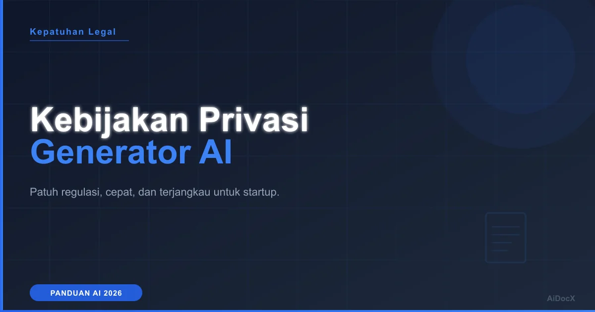 Buat Kebijakan Privasi yang Patuh Regulasi dengan AI di 2026