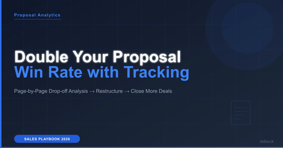 How to Double Your Proposal Win Rate with Page-by-Page Drop-off Tracking (2026 Guide)