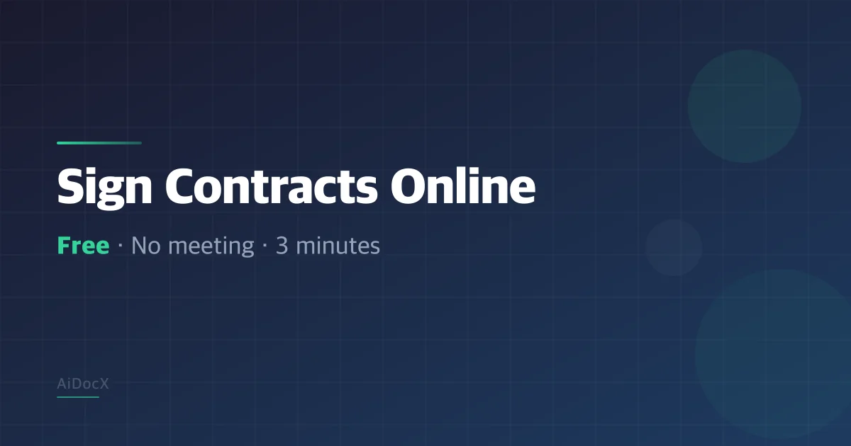 วิธีทำสัญญาออนไลน์ฟรี ไม่ต้องพบหน้า — เซ็นผ่านมือถือใน 3 นาที