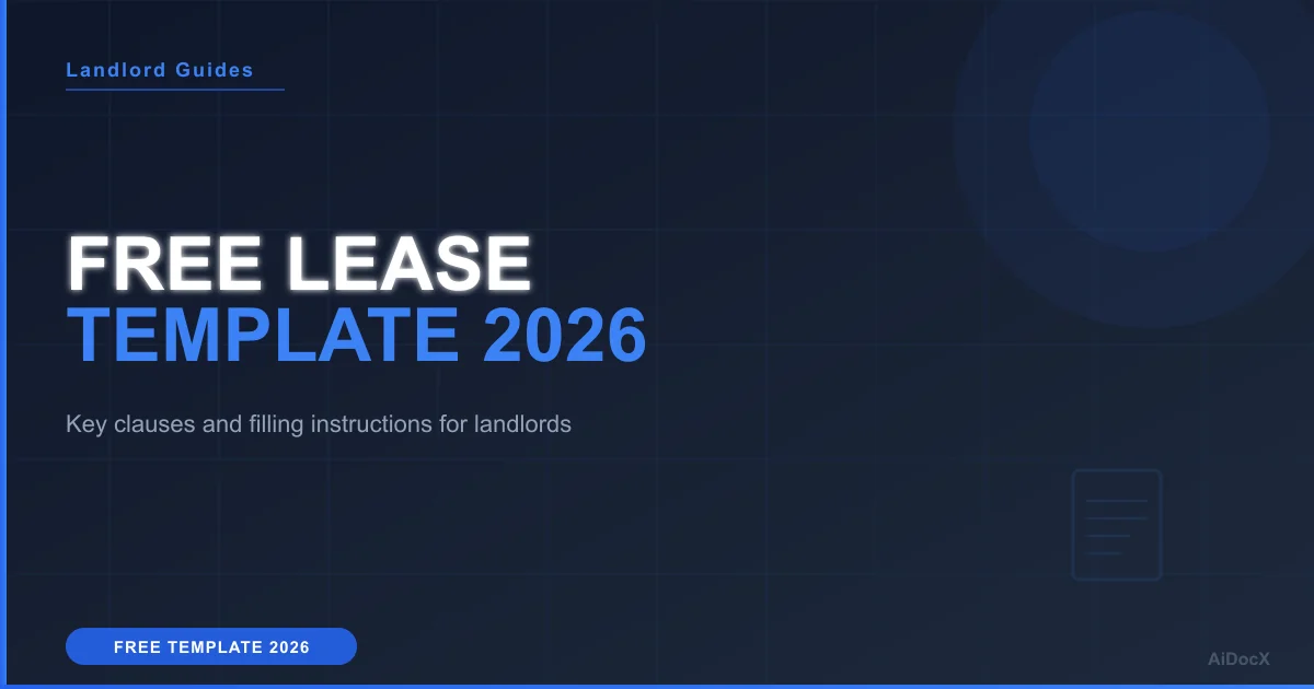 Free Rental Agreement Template for Landlords in 2026