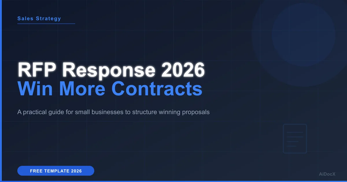RFP Response Template 2026: Win Contracts as a Small Business