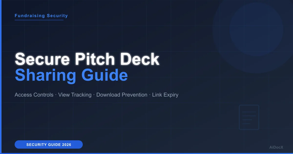 How to Share a Pitch Deck Securely: Protect Your Startup's Confidential Data (2026)