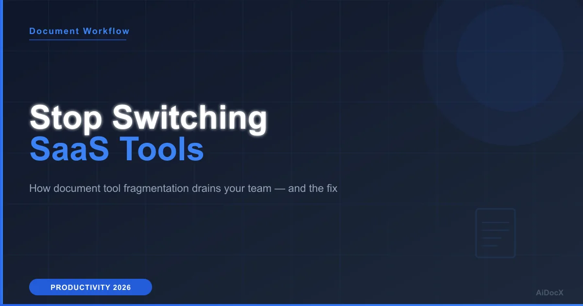 We've Always Jumped Between SaaS Tools. Here's Why That Finally Has to Stop.