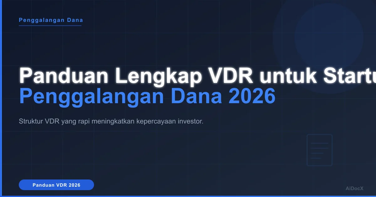 Ruang Data Virtual untuk Penggalangan Dana: Apa yang Harus Dimuat dan Cara Mempesona Investor (2026)