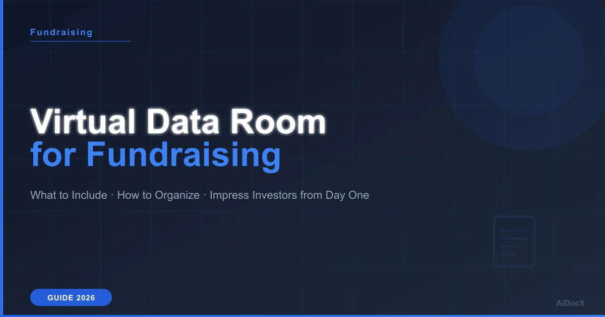 Virtual Data Room for Fundraising: What to Include and How to Impress Investors (2026)