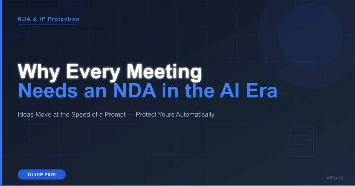 Why Every Meeting Needs an NDA in the AI Era (And How to Automate It)