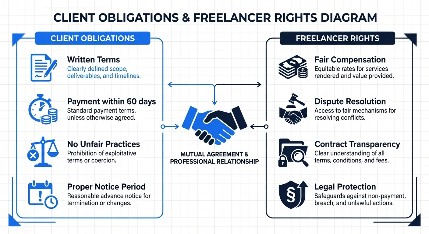 フリーランス新法における発注者の義務とフリーランスの権利