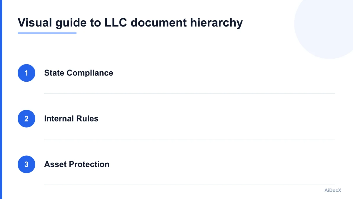 Visual guide to LLC document hierarchy